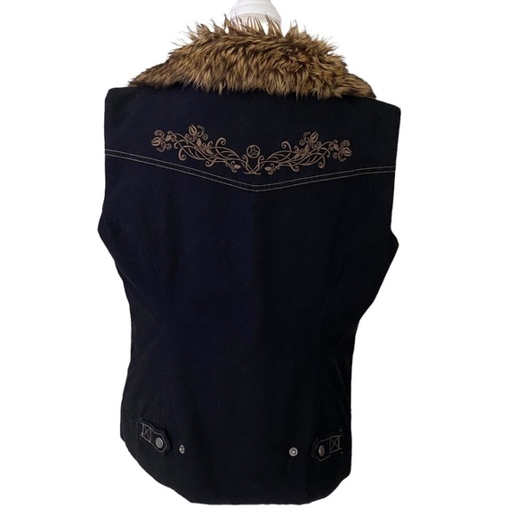 Orb Faux fur collar vest - vintage - Picture 2 of 8